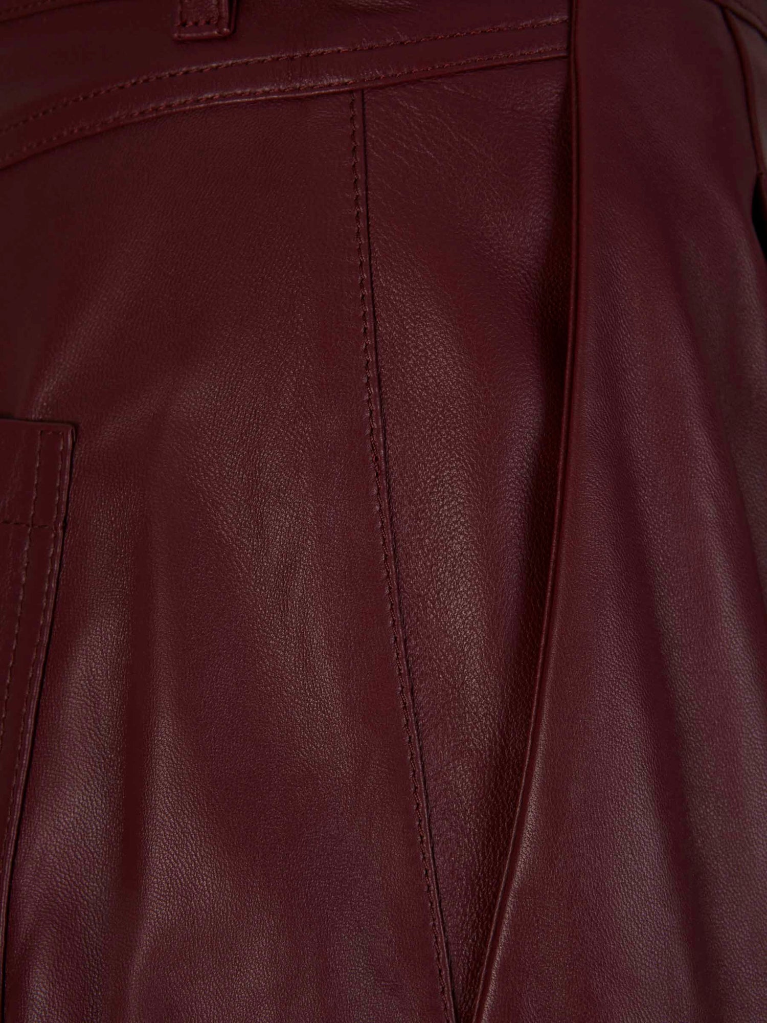 Outlet online Dorothee Schumacher Mujer Pantalones Plisados Piel color Burdeos sku 761-003336 01 - Foto 3