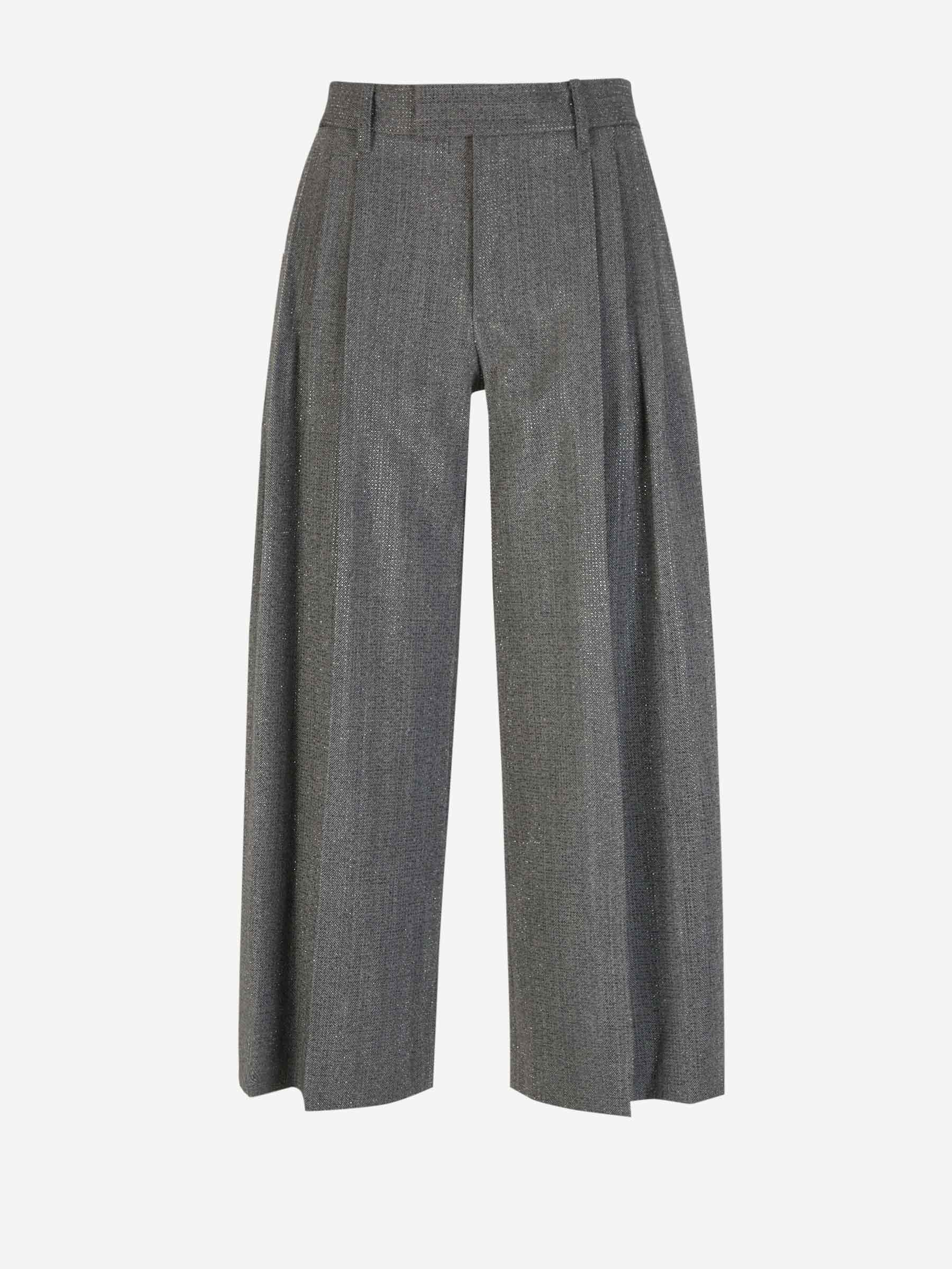 Outlet online Alexander Wang Mujer Pantalones Lana Brillante color Gris Carbon sku 761-003337 01 - Foto 1
