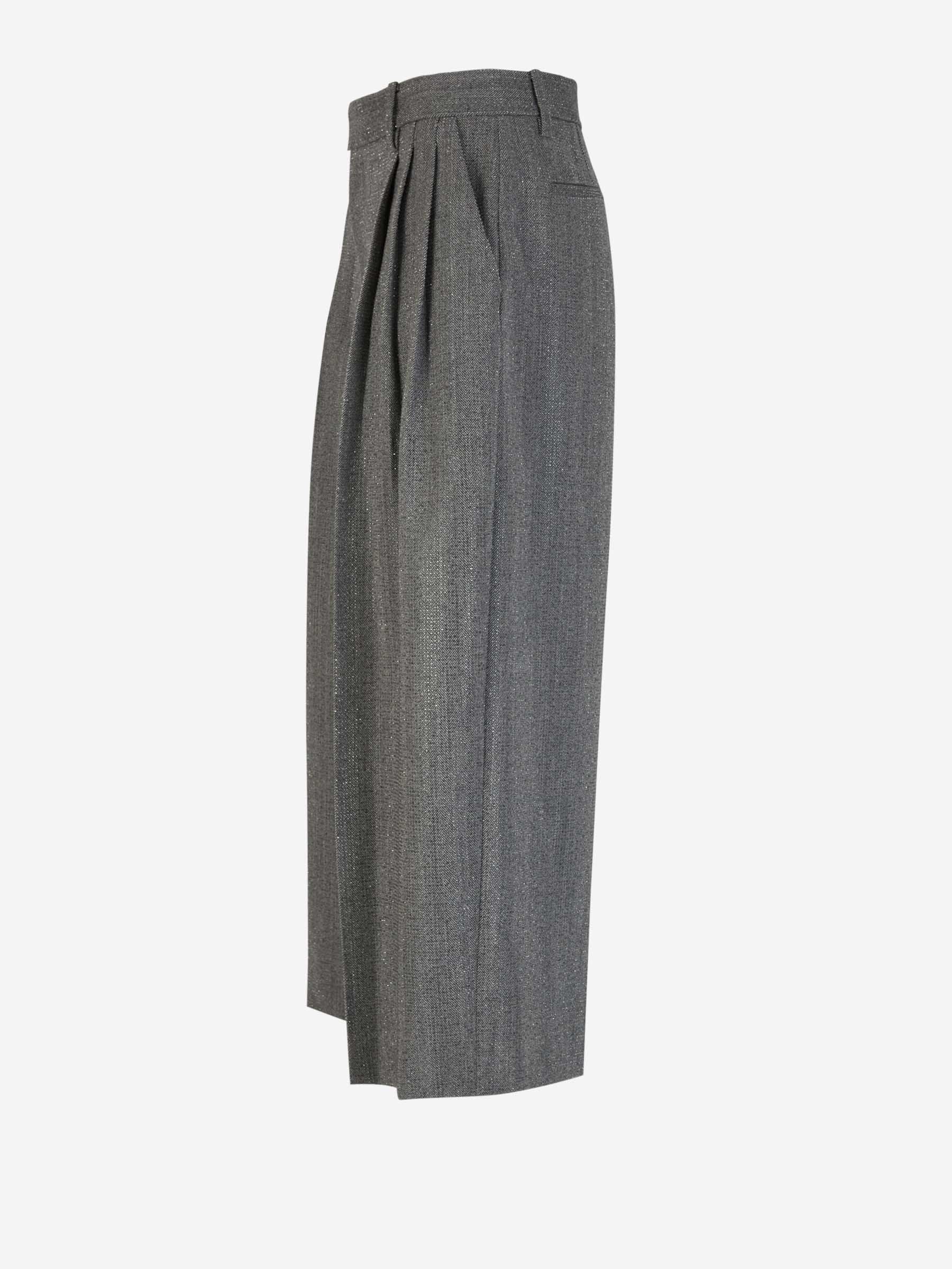 Outlet online Alexander Wang Mujer Pantalones Lana Brillante color Gris Carbon sku 761-003337 01 - Foto 2