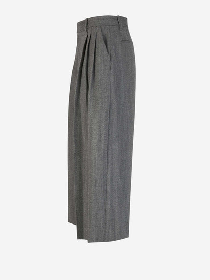 Outlet online Alexander Wang Mujer Pantalones Lana Brillante color Gris Carbon sku 761-003337 01 - Foto 2