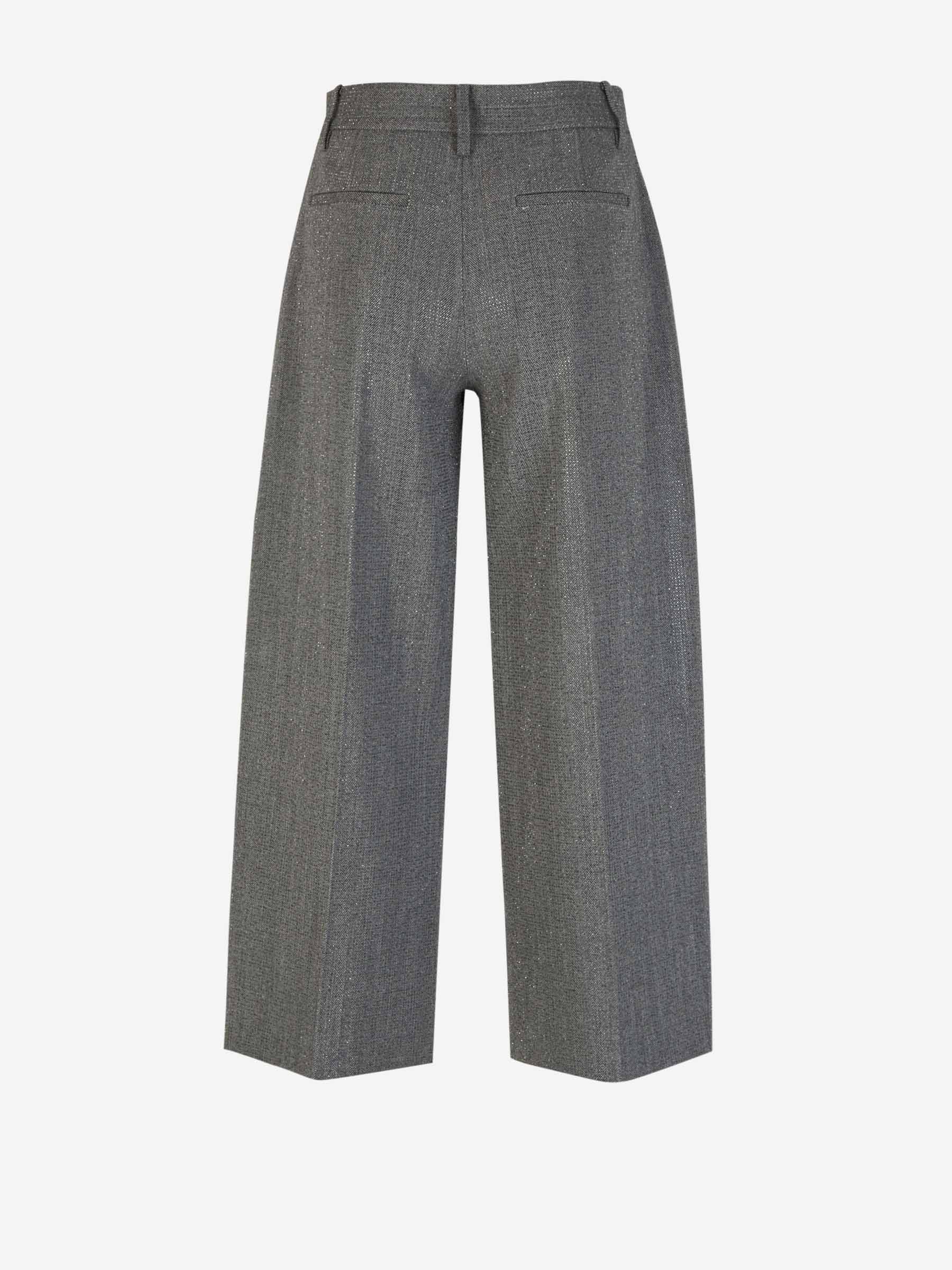 Outlet online Alexander Wang Mujer Pantalones Lana Brillante color Gris Carbon sku 761-003337 01 - Foto 3
