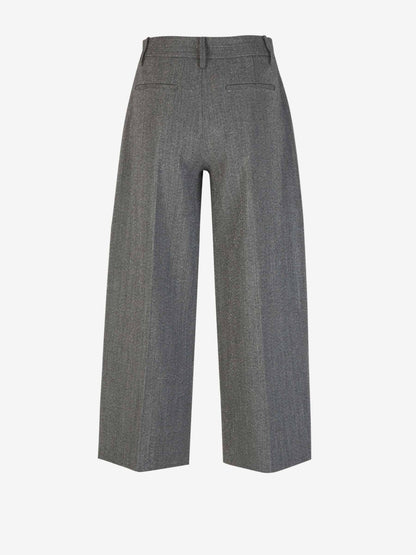 Outlet online Alexander Wang Mujer Pantalones Lana Brillante color Gris Carbon sku 761-003337 01 - Foto 3
