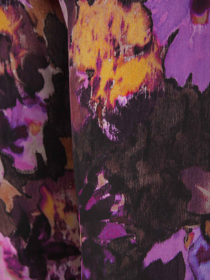 Outlet online Dries Van Noten Mujer Joggers Semitransparentes Floral color Purpura Oscuro sku 761-003346 01 - Foto 4