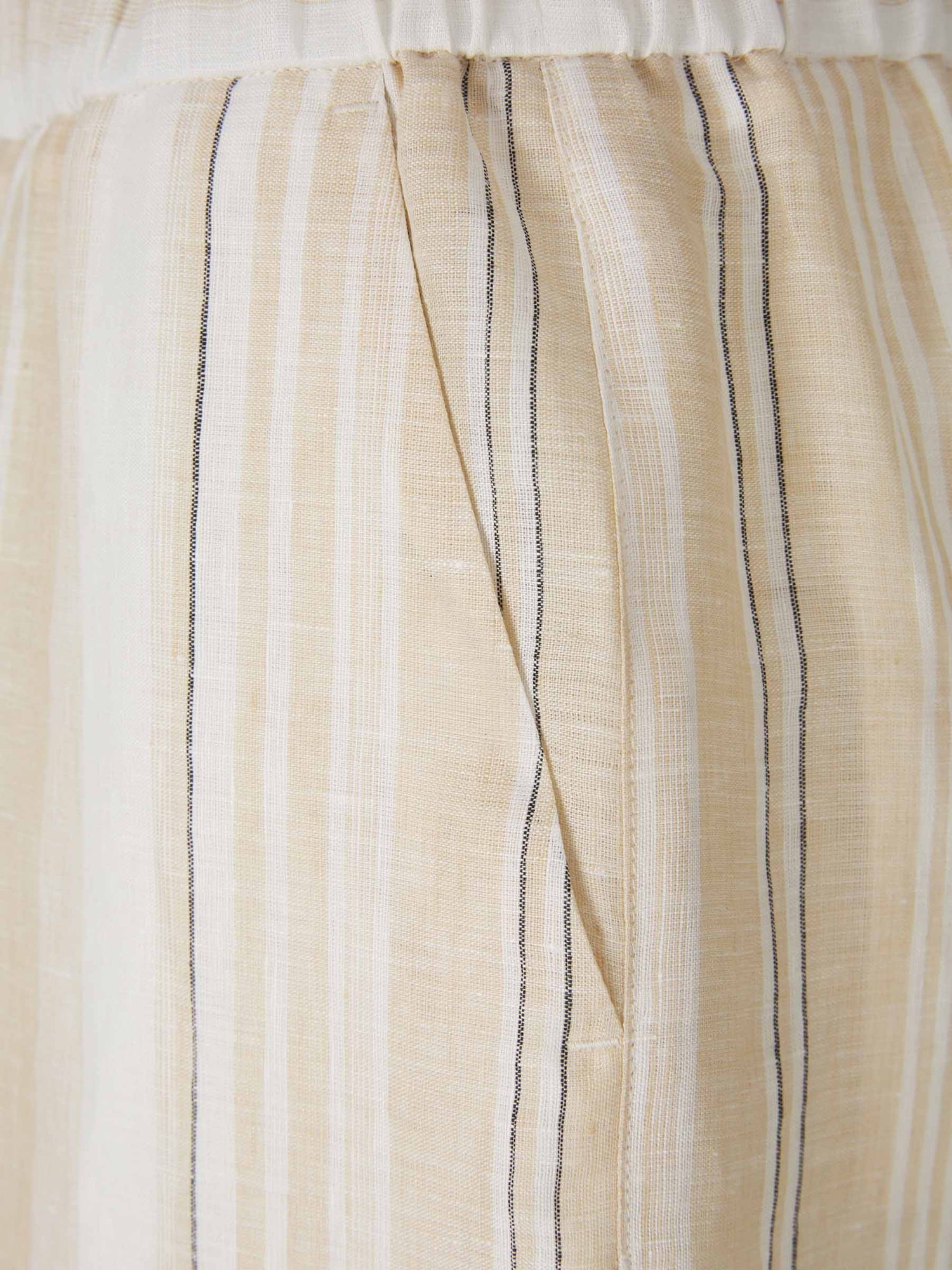 Outlet online Peserico Mujer Pantalones Lino Rayas color Beige sku 761-003357 01 - Foto 4