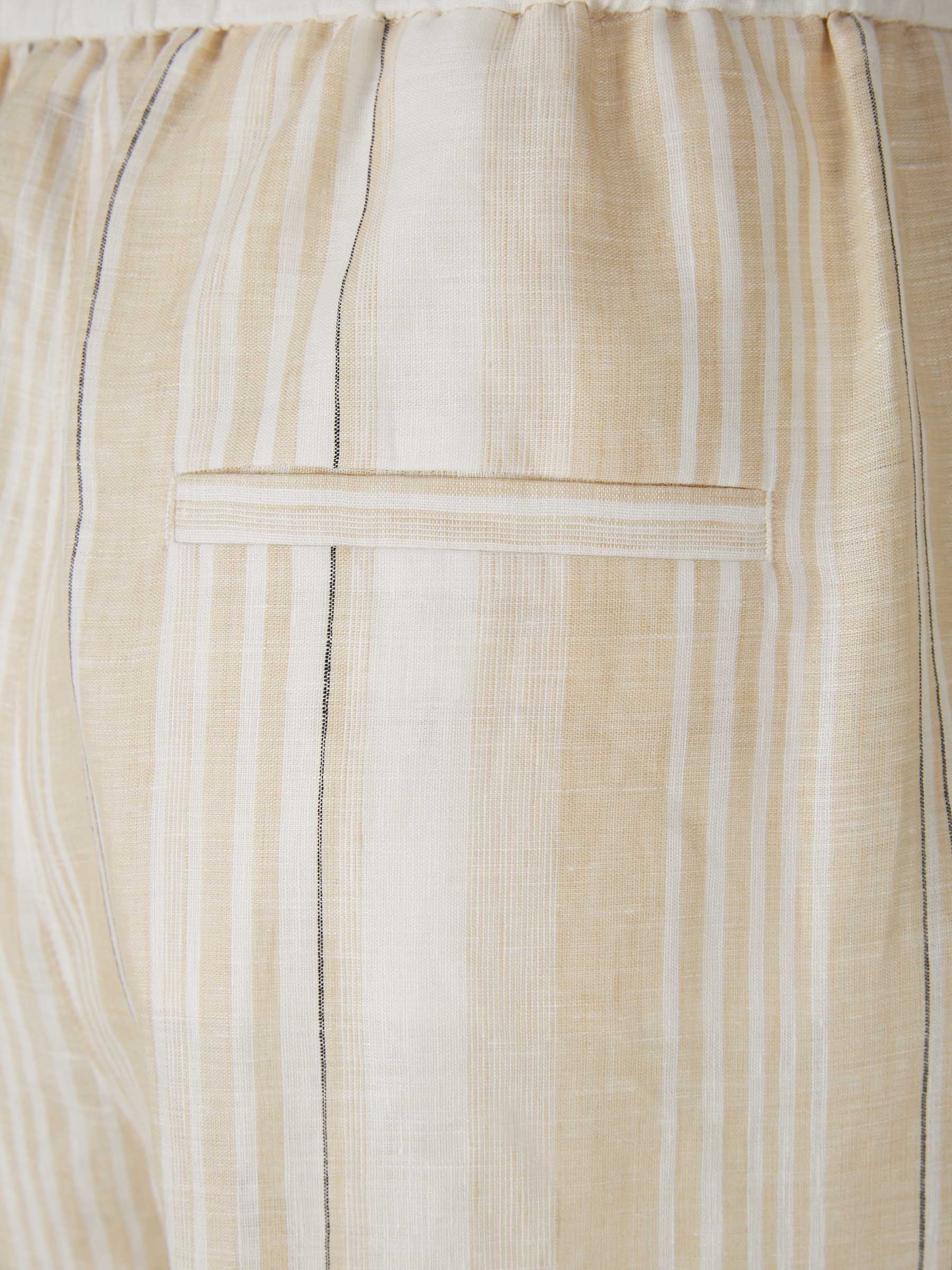 Outlet online Peserico Mujer Pantalones Lino Rayas color Beige sku 761-003357 01 - Foto 5