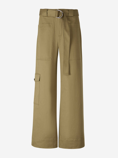 Outlet online Proenza Schouler Mujer Pantalones Cargo Algodón color Verde Militar sku 761-003359 01 - Foto 1