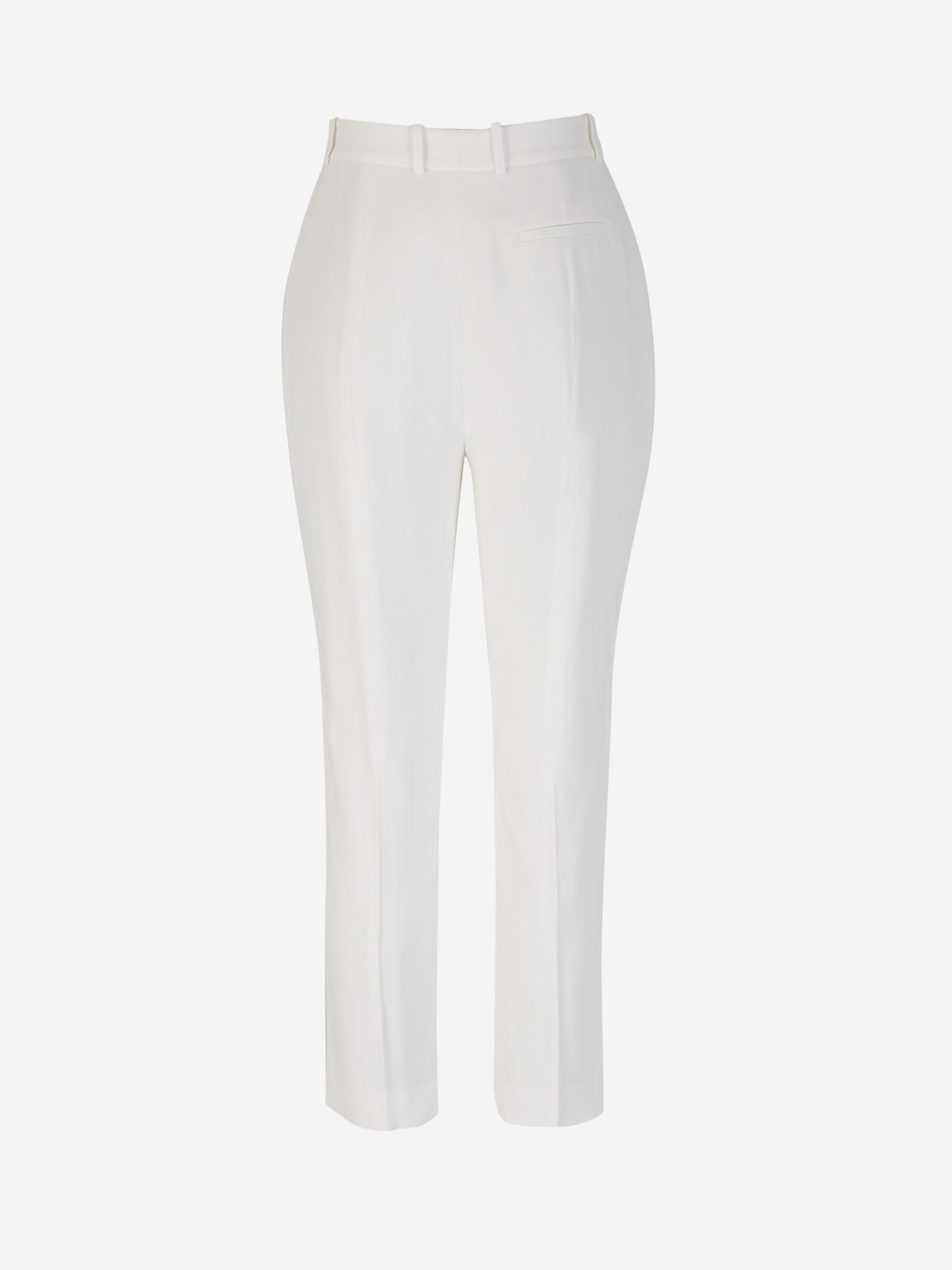 Outlet online McQueen Mujer Pantalones Formales Crepé color Marfil sku 761-003425 01 - Foto 3