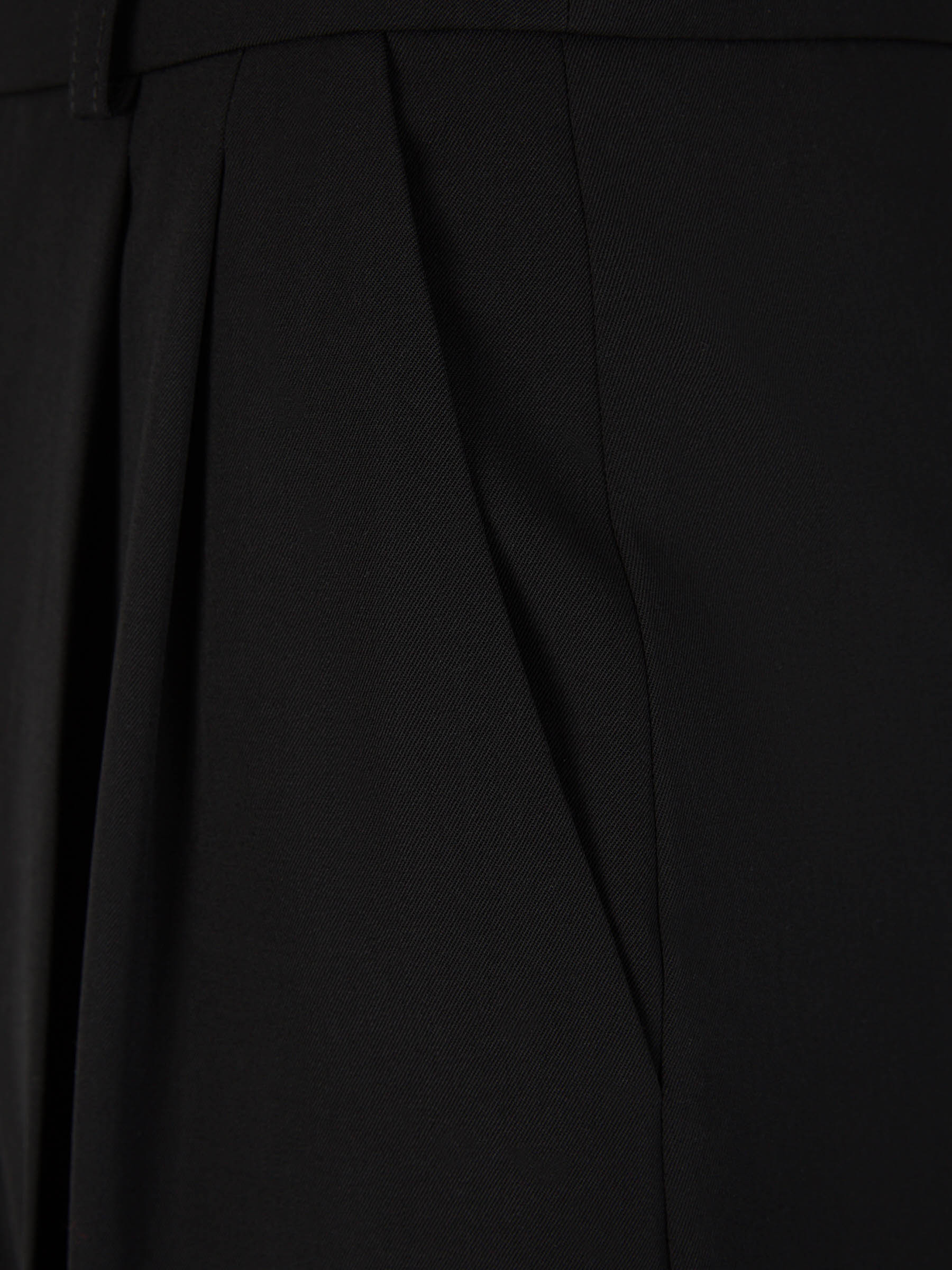 Outlet online Stella McCartney Mujer Pantalones Lana Pliegues color Negro sku 761-003442 01 - Foto 3