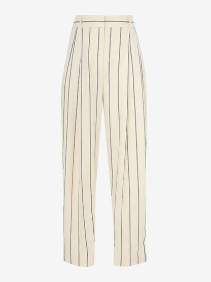 Outlet online Zimmermann Mujer Pantalones Rayas Barrel color Crema sku 761-003504 01 - Foto 1