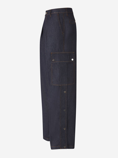 Burberry Mujer Barcelona Pantalones Cargo Denim color Azul Denim Oscuro sku 761-003537 01 - Foto 2