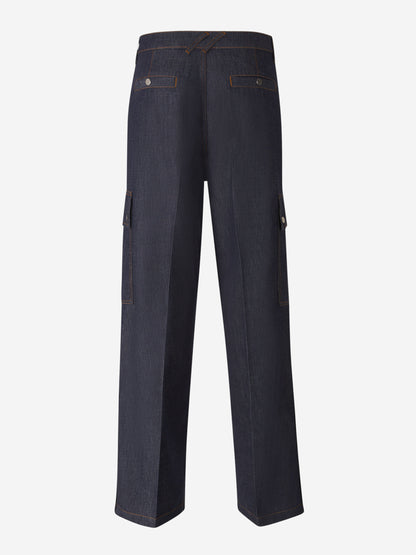 Burberry Mujer Barcelona Pantalones Cargo Denim color Azul Denim Oscuro sku 761-003537 01 - Foto 3