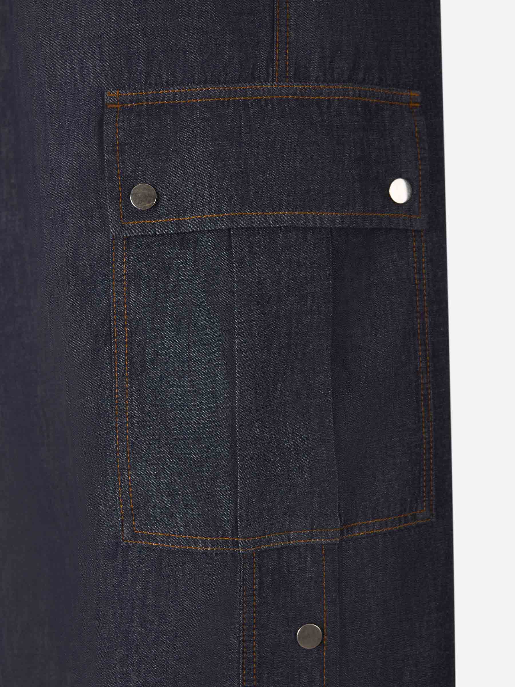 Burberry Mujer Barcelona Pantalones Cargo Denim color Azul Denim Oscuro sku 761-003537 01 - Foto 5