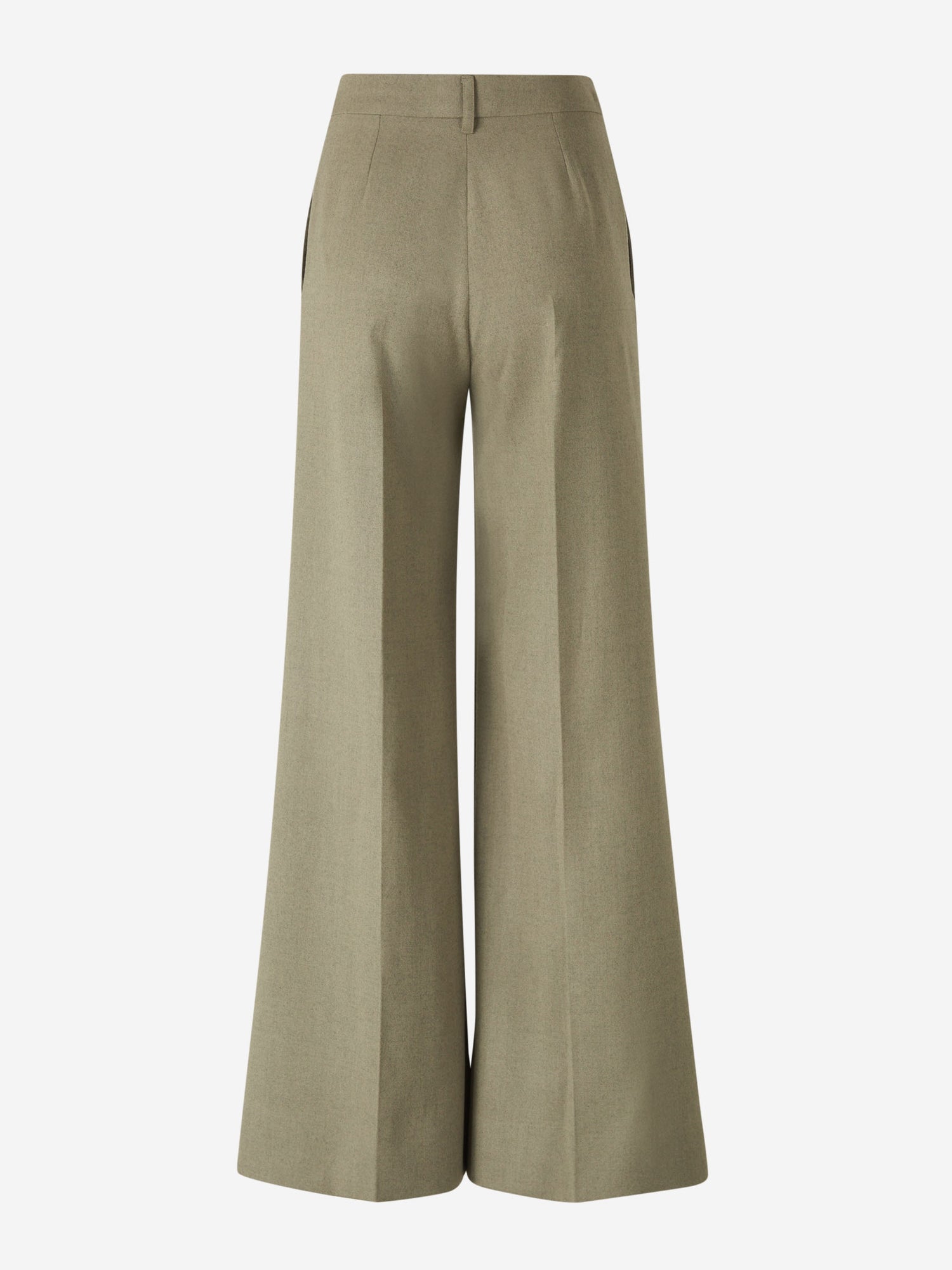 Outlet online Stella McCartney Mujer Pantalones Vestir Wide Leg color Verde Manzana sku 761-003564 01 - Foto 2