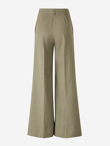 Outlet online Stella McCartney Mujer Pantalones Vestir Wide Leg color Verde Manzana sku 761-003564 01 - Foto 2