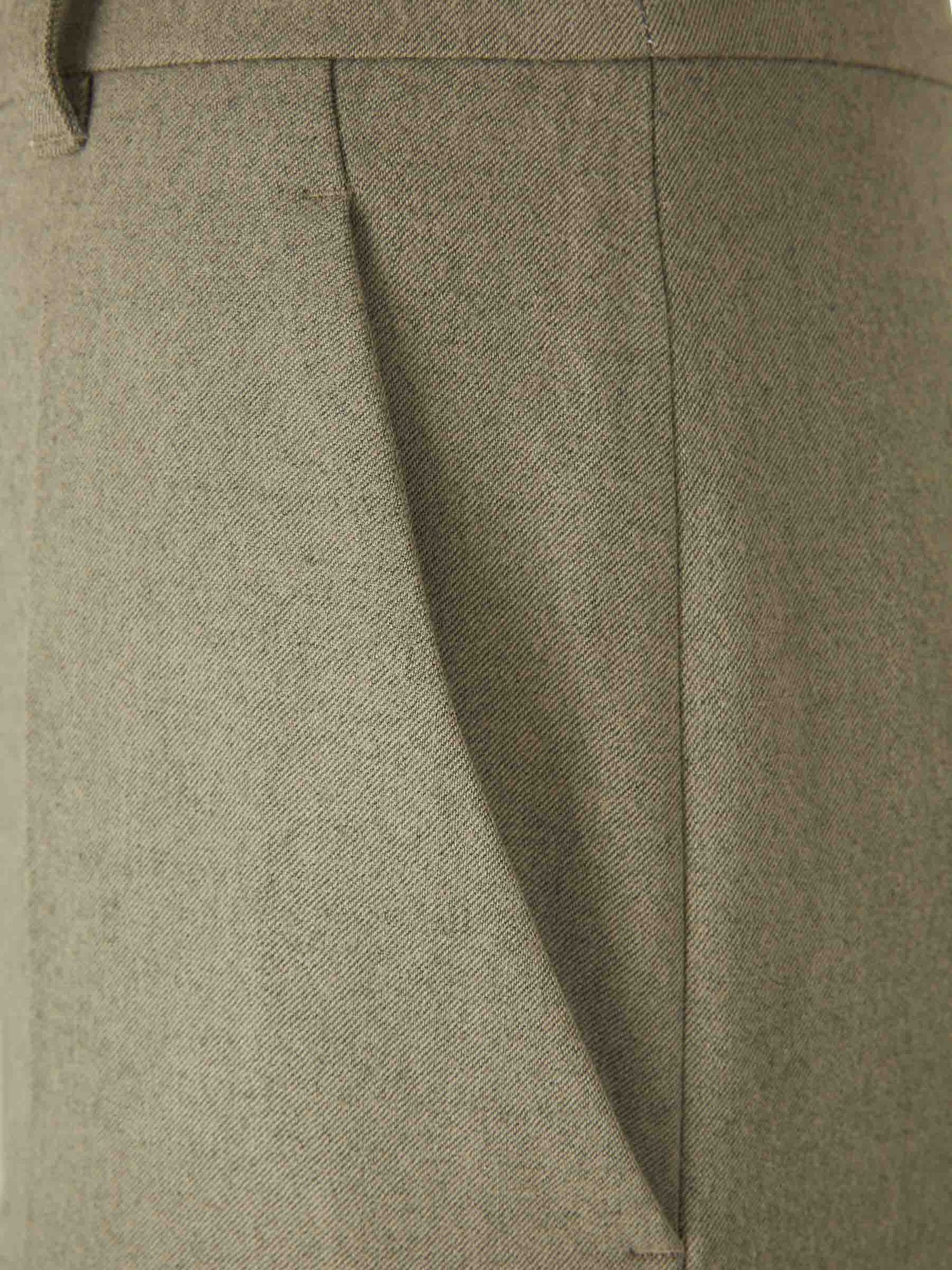 Outlet online Stella McCartney Mujer Pantalones Vestir Wide Leg color Verde Manzana sku 761-003564 01 - Foto 3