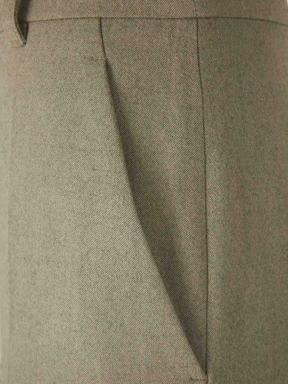 Outlet online Stella McCartney Mujer Pantalones Vestir Wide Leg color Verde Manzana sku 761-003564 01 - Foto 3