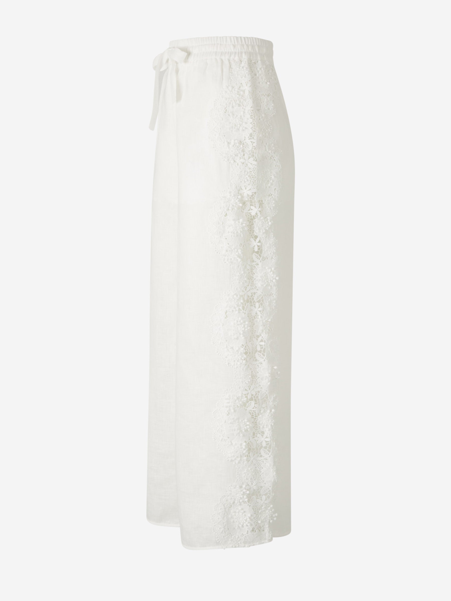 Outlet online Zimmermann Mujer Pantalones Halliday Encaje color Blanco sku 761-003571 01 - Foto 2
