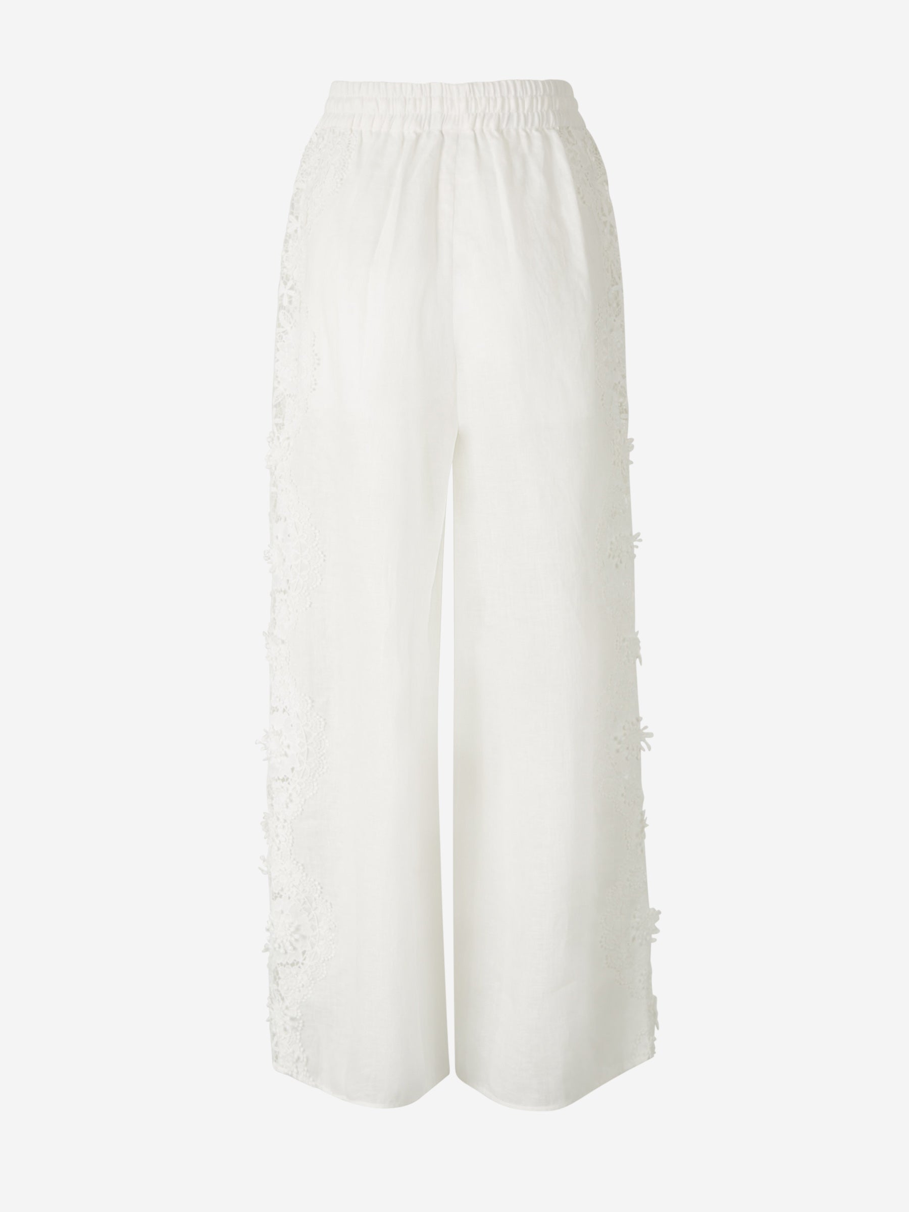 Outlet online Zimmermann Mujer Pantalones Halliday Encaje color Blanco sku 761-003571 01 - Foto 3