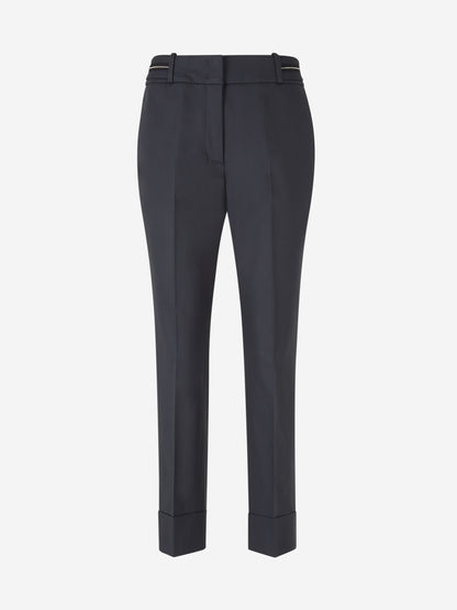 Outlet online Peserico Mujer Pantalones Vestir Lisos color Azul Marino sku 761-003610 01 - Foto 1
