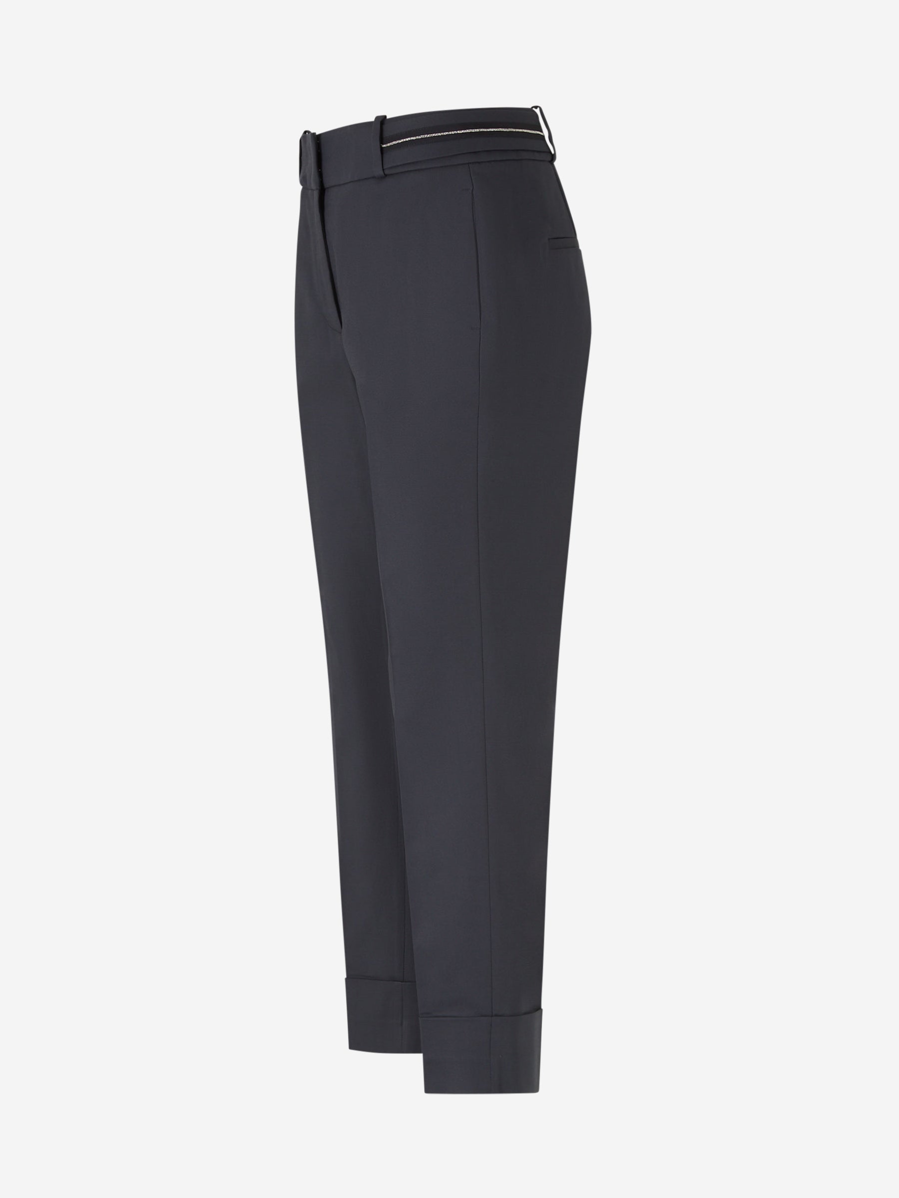 Outlet online Peserico Mujer Pantalones Vestir Lisos color Azul Marino sku 761-003610 01 - Foto 2
