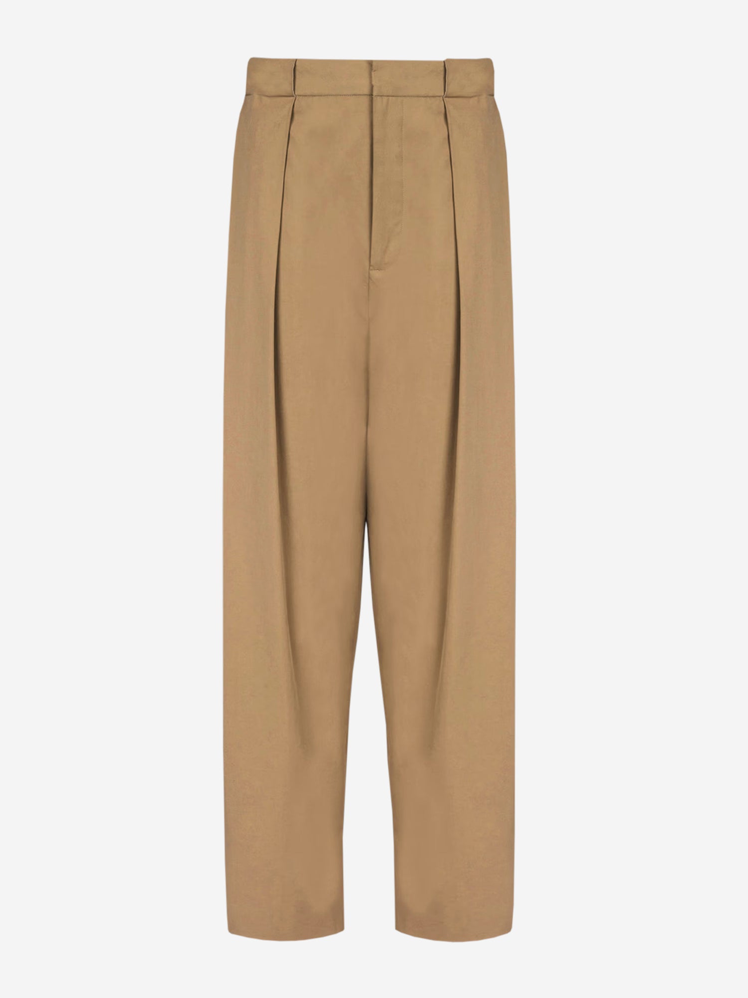 Outlet online Balmain Mujer Pantalones Plisado Algodón color Beige sku 761-003627 01 - Foto 1