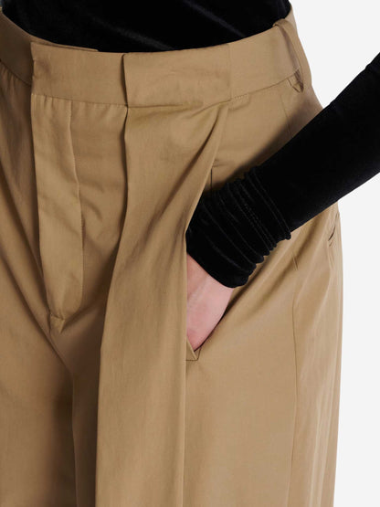 Outlet online Balmain Mujer Pantalones Plisado Algodón color Beige sku 761-003627 01 - Foto 6