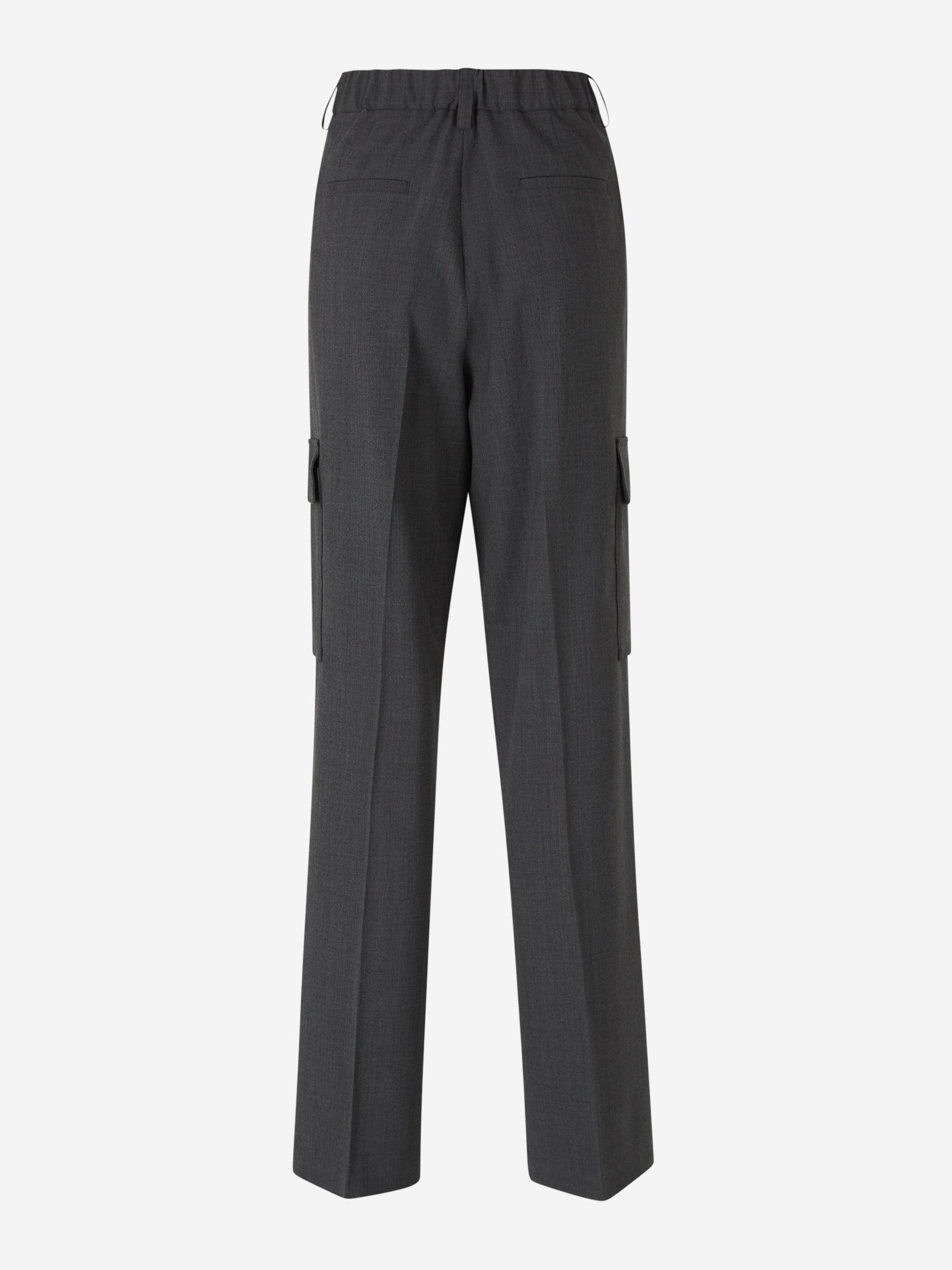 Outlet online Herno Mujer Pantalón Cargo Lana color Gris Antracita sku 761-003629 01 - Foto 3