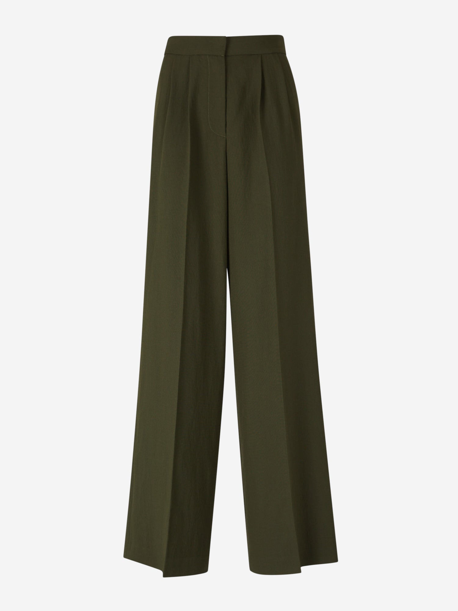 Outlet online Fabiana Filippi Mujer Pantalones Vestir Recto color Verde Oscuro sku 761-003652 01 - Foto 1