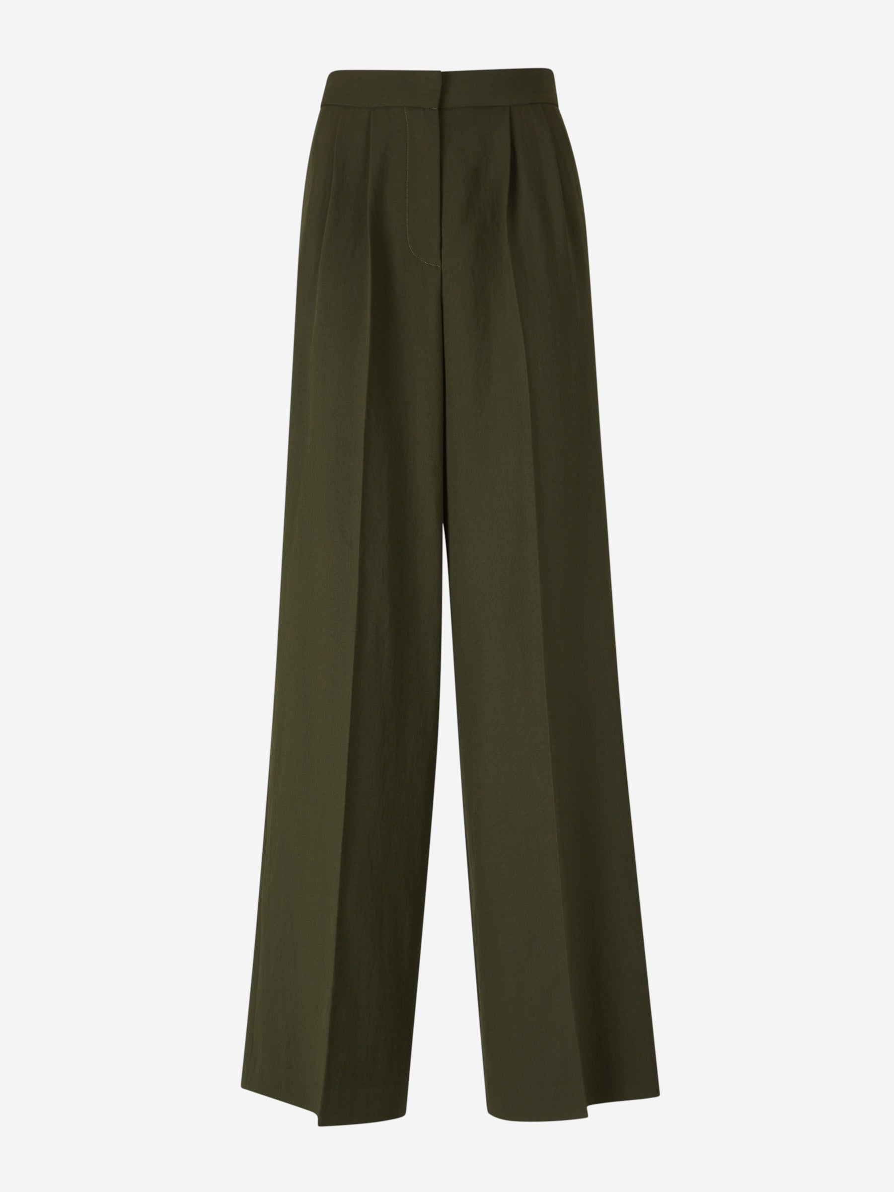 Outlet online Fabiana Filippi Mujer Pantalones Vestir Recto color Verde Oscuro sku 761-003652 01 - Foto 1