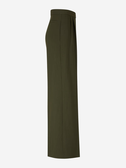 Outlet online Fabiana Filippi Mujer Pantalones Vestir Recto color Verde Oscuro sku 761-003652 01 - Foto 2