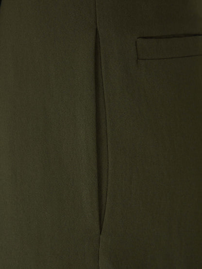 Outlet online Fabiana Filippi Mujer Pantalones Vestir Recto color Verde Oscuro sku 761-003652 01 - Foto 4
