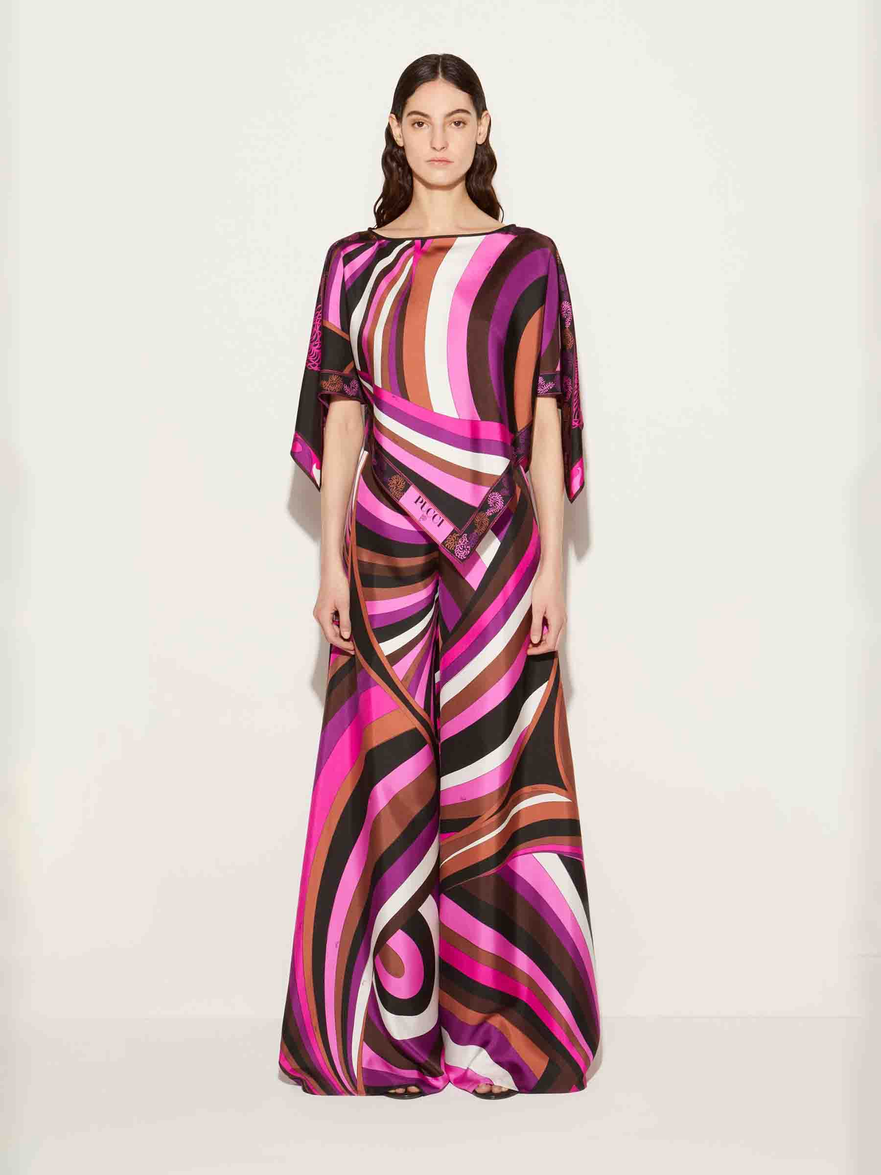 Outlet online Pucci Mujer Pantalones Motivo Iride color Violeta sku 761-003666 01 - Foto 2