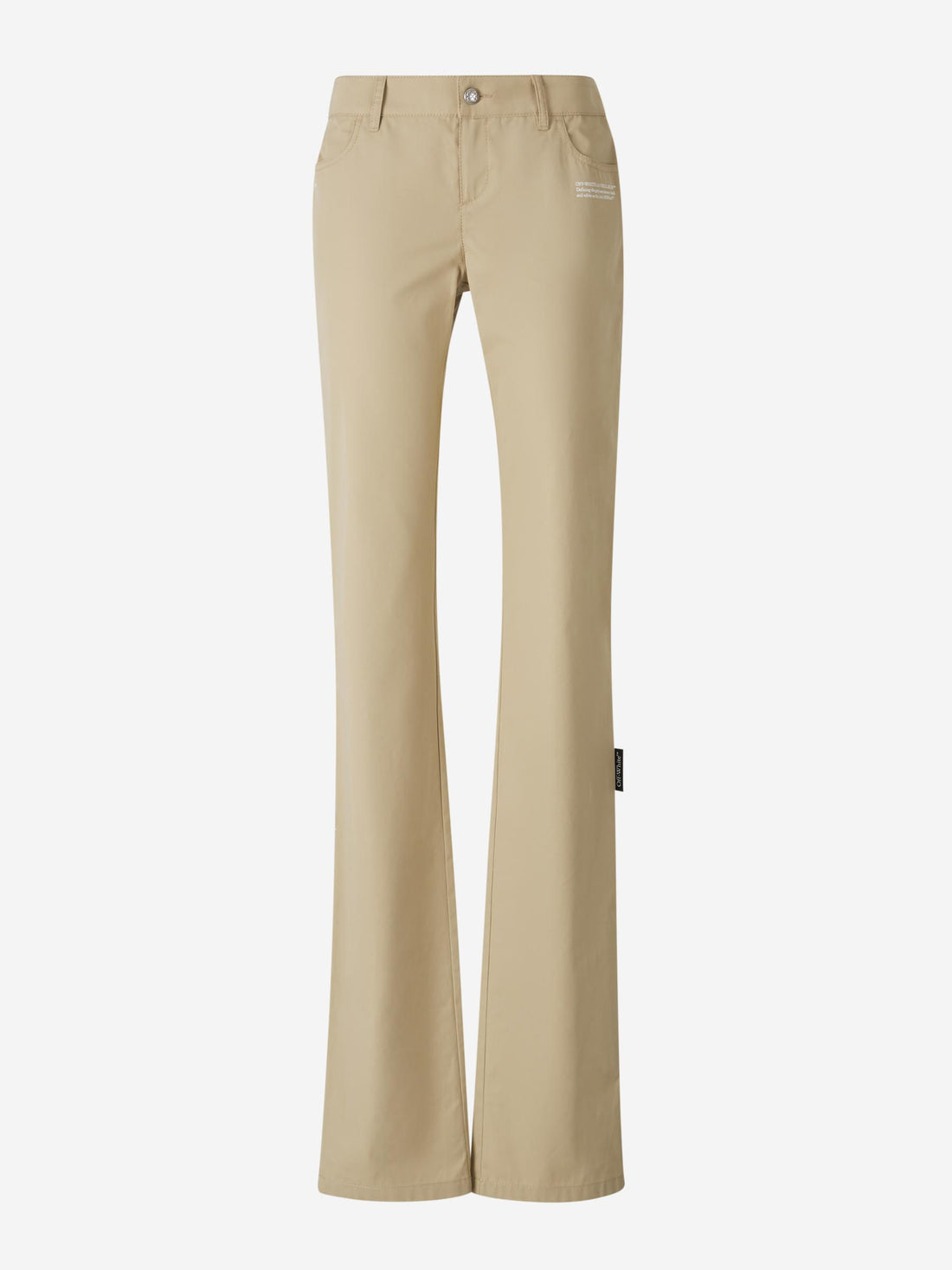 Off-White Mujer Barcelona Pantalones Chinos Algodón color Crema sku 761-003675 01 - Foto 1