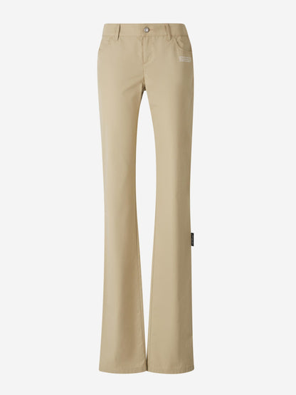 Off-White Mujer Barcelona Pantalones Chinos Algodón color Crema sku 761-003675 01 - Foto 1