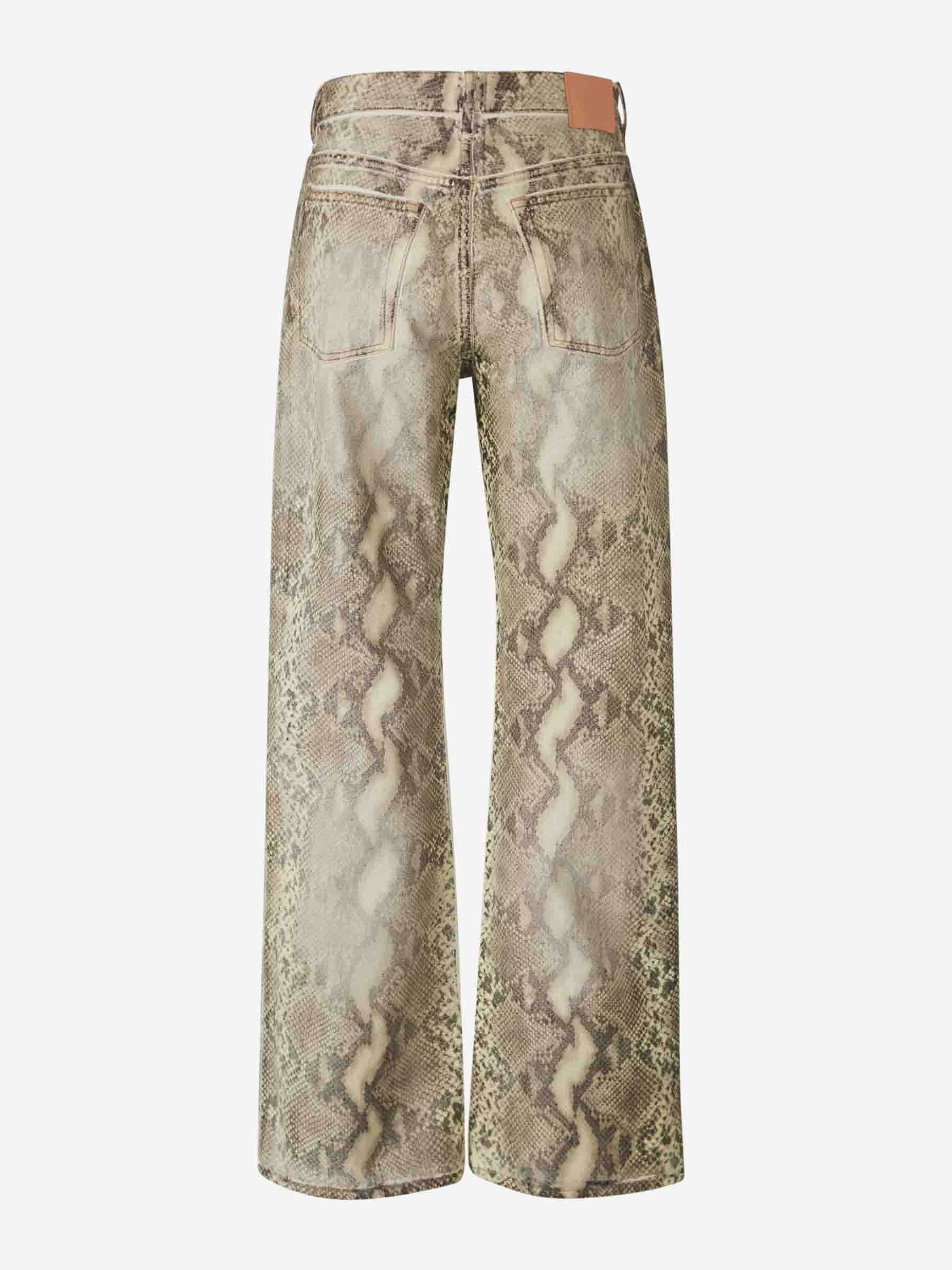 Outlet online Acne Studios Mujer Pantalones Denim Estampados color Serpiente sku 761-003681 01 - Foto 3