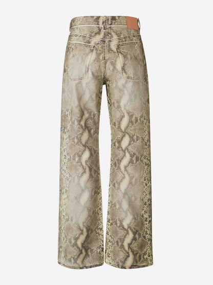 Outlet online Acne Studios Mujer Pantalones Denim Estampados color Serpiente sku 761-003681 01 - Foto 3