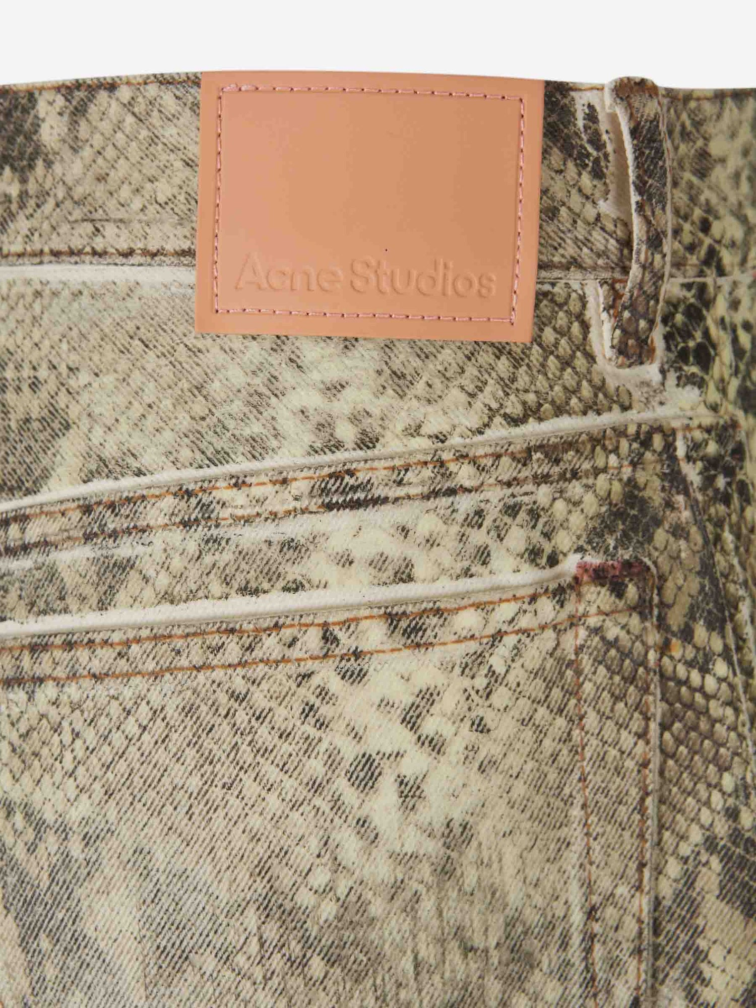 Acne Studios Mujer Barcelona Pantalones Denim Estampados color Serpiente sku 761-003681 01 - Foto 3