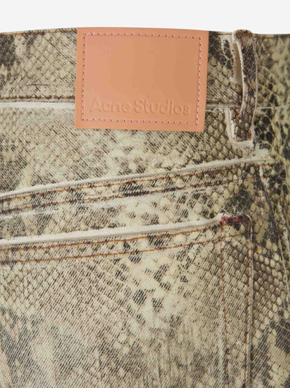 Acne Studios Mujer Barcelona Pantalones Denim Estampados color Serpiente sku 761-003681 01 - Foto 3