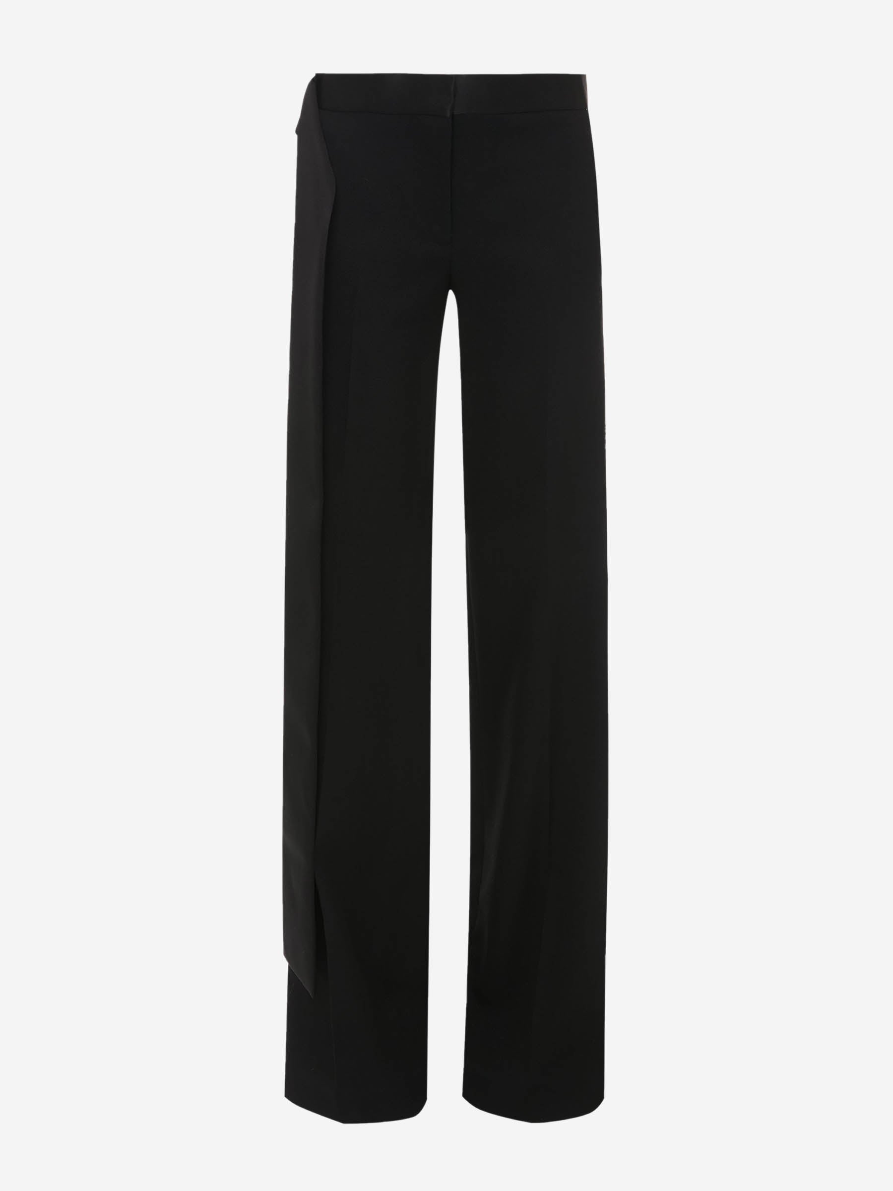 Outlet online Victoria Beckham Mujer Pantalones Satén Lazo color Negro sku 761-003685 01 - Foto 1
