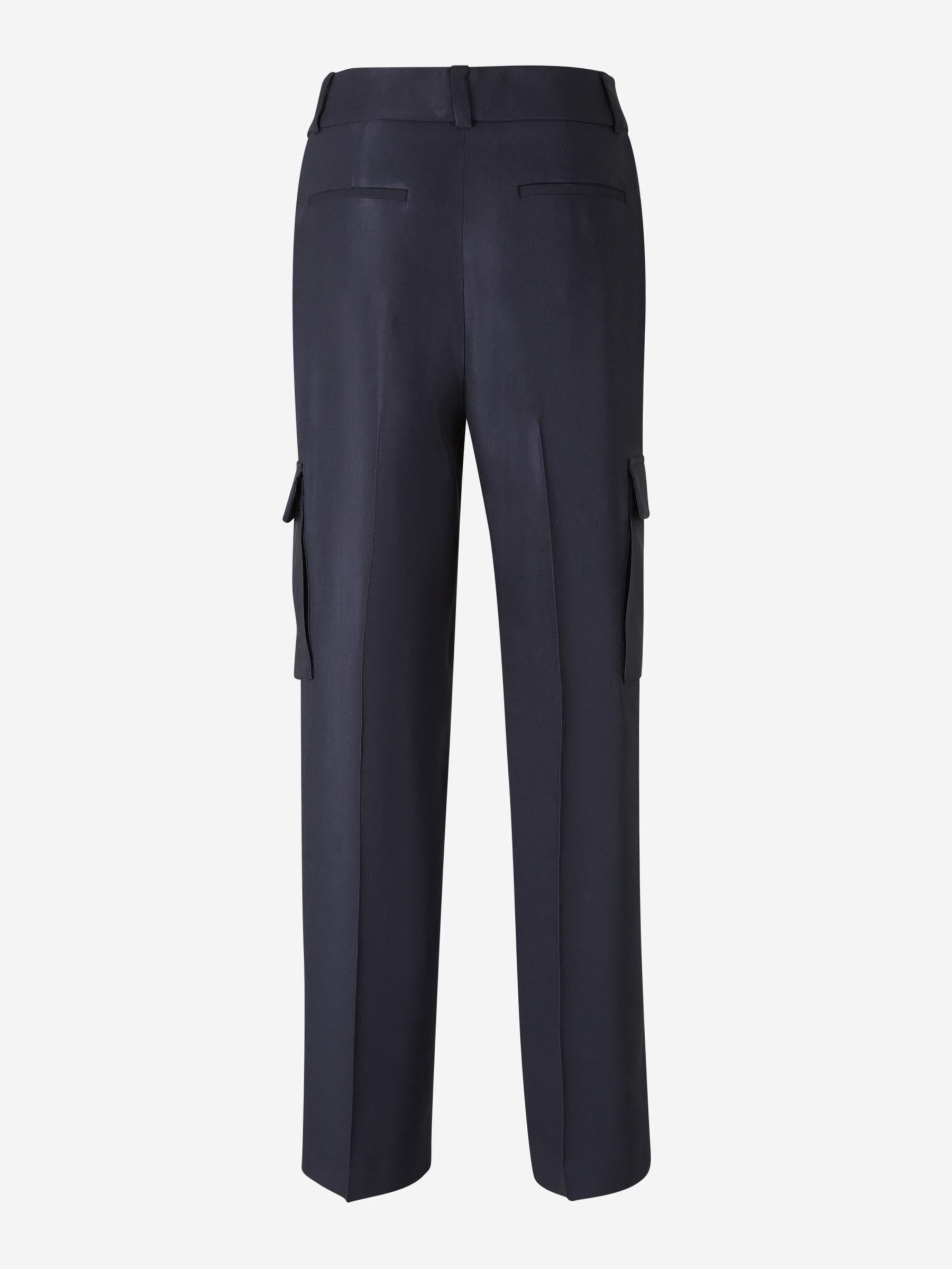 Peserico Mujer Barcelona Pantalones Cargo Formales color Azul Marino sku 761-003696 01 - Foto 3