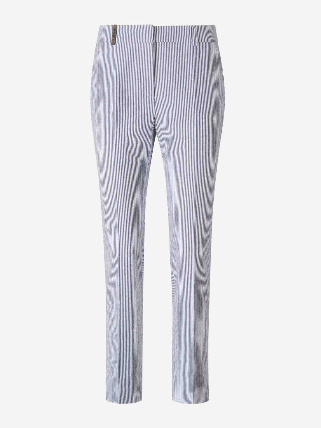 Peserico Mujer Barcelona Pantalones Formales 4718 color Azul Celeste sku 761-003697 01 - Foto 1