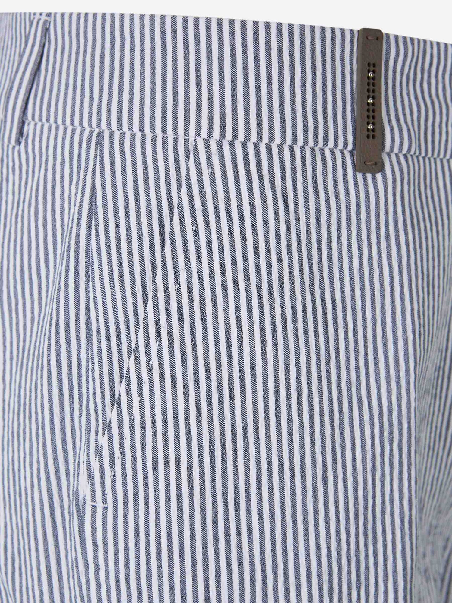 Peserico Mujer Barcelona Pantalones Formales 4718 color Azul Celeste sku 761-003697 01 - Foto 3