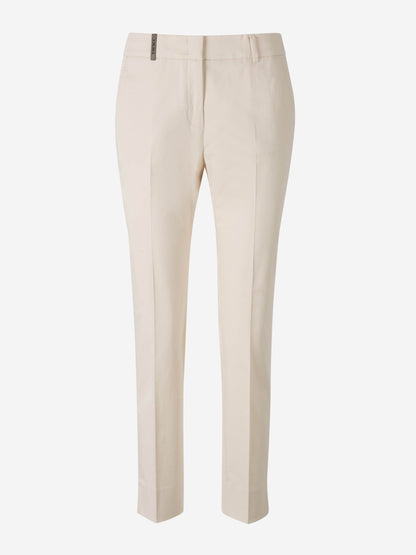 Peserico Mujer Barcelona Pantalones Formales 4718 color Beige sku 761-003698 01 - Foto 1