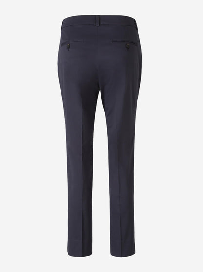 Peserico Mujer Barcelona Pantalones Formales 4718 color Azul Noche sku 761-003698 02 - Foto 3