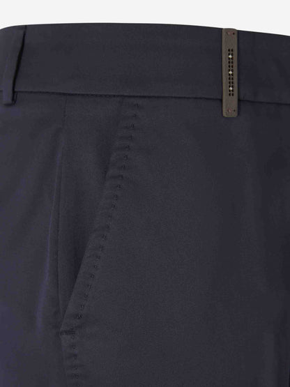 Peserico Mujer Barcelona Pantalones Formales 4718 color Azul Noche sku 761-003698 02 - Foto 4