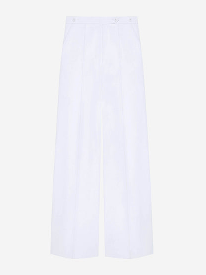 Givenchy Mujer Barcelona Pantalones Plisados Algodón color Blanco sku 761-003704 01 - Foto 1