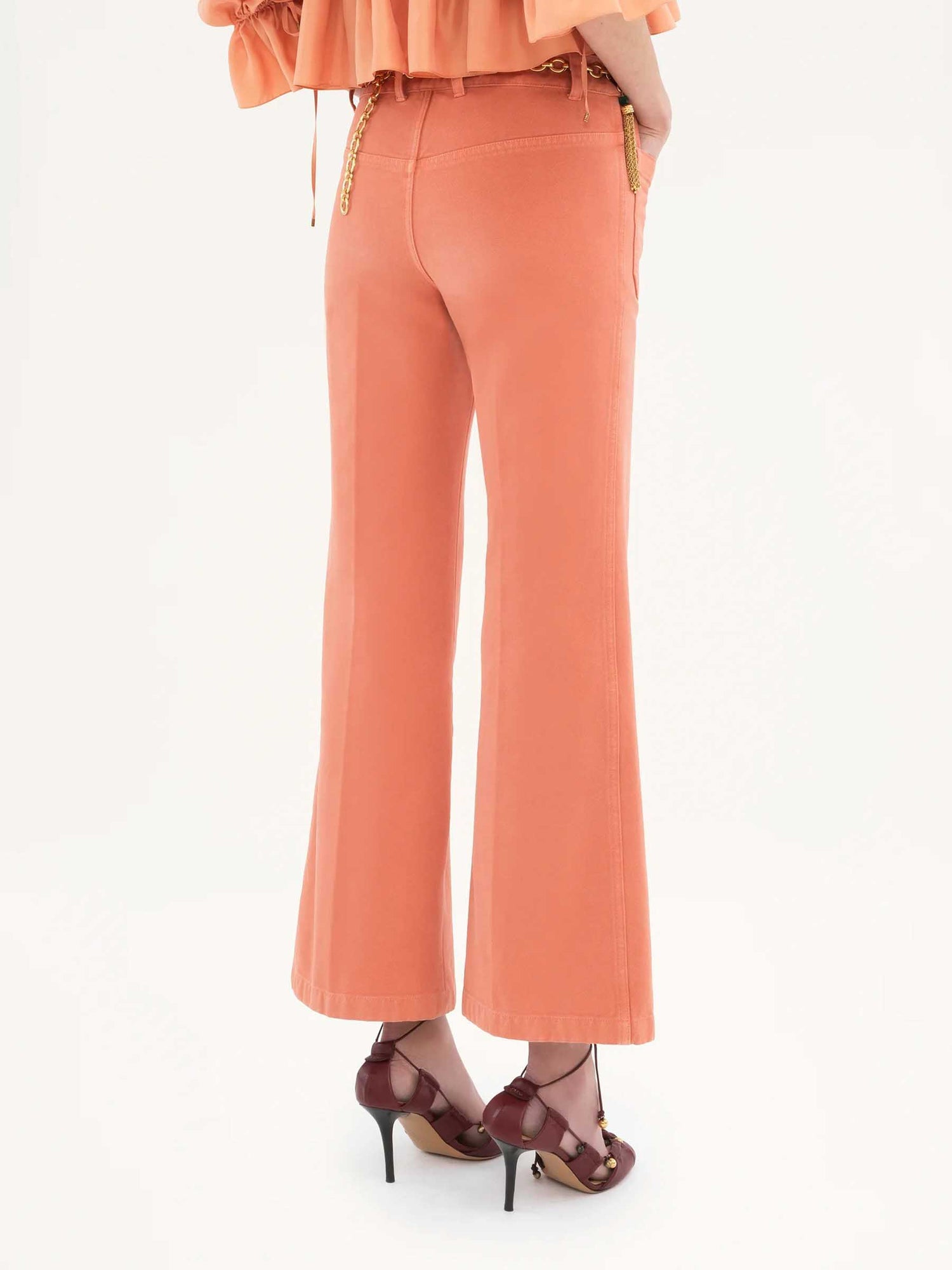 Chloé Mujer Barcelona Jeans Bootcut Cropped color Coral sku 761-003712 01 - Foto 3
