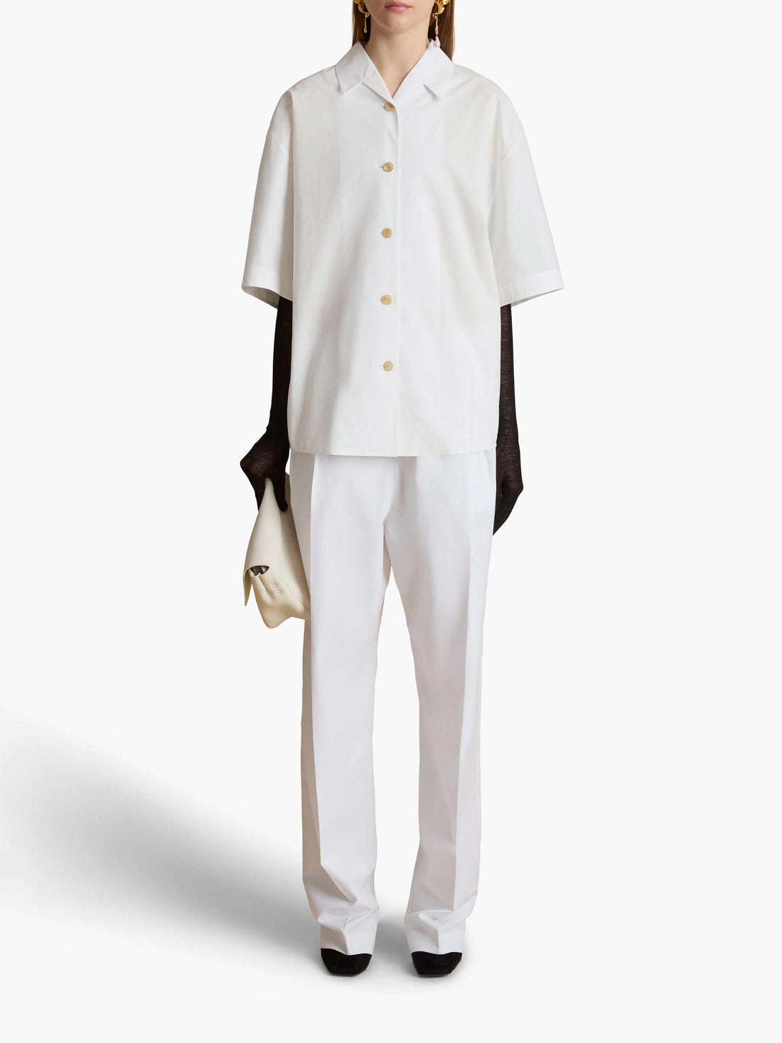 Khaite Mujer Barcelona Pantalones Trenton color Blanco sku 761-003713 01 - Foto 2