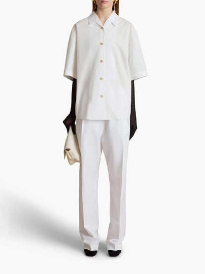 Khaite Mujer Barcelona Pantalones Trenton color Blanco sku 761-003713 01 - Foto 2