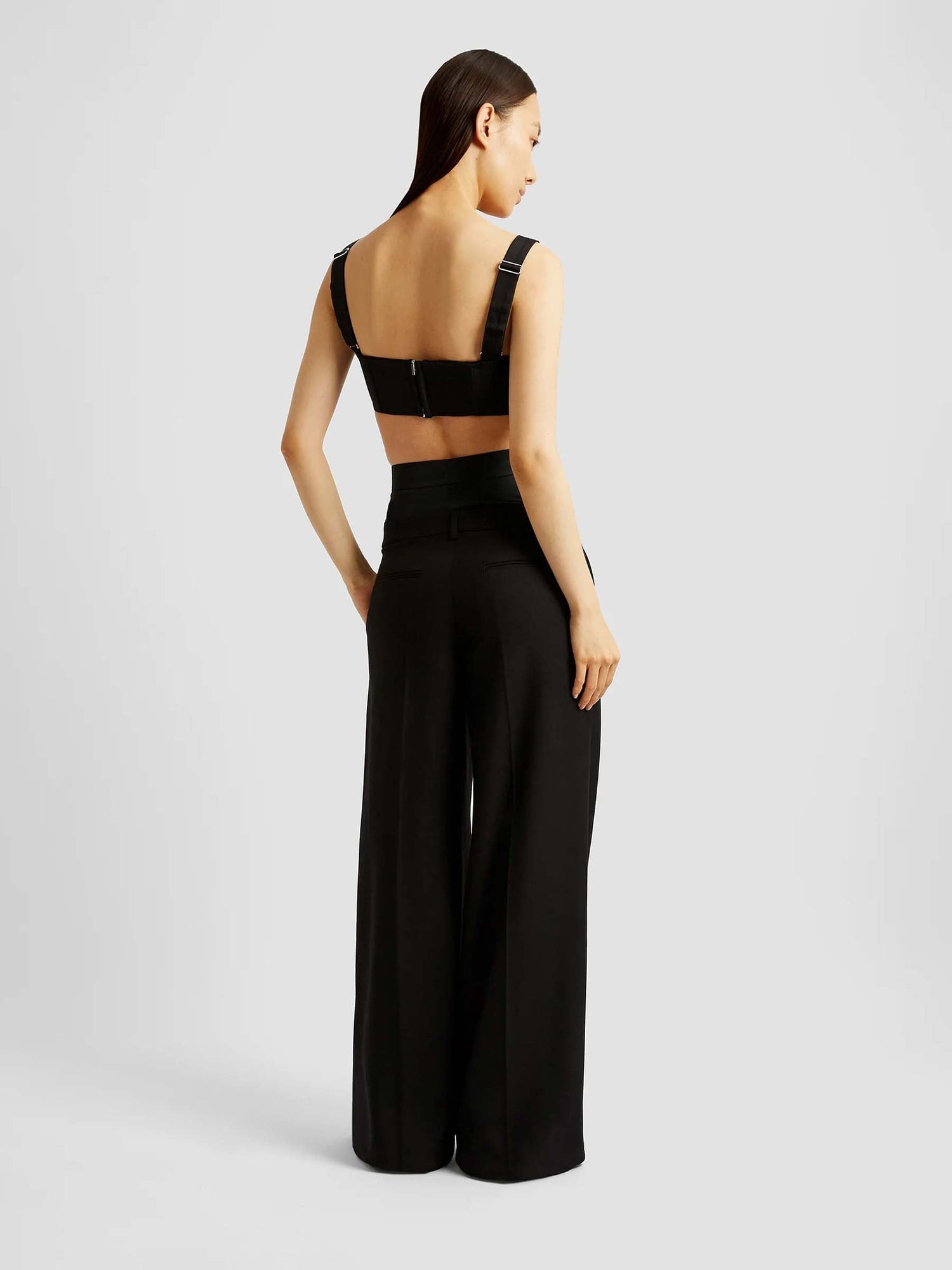 Outlet online Erdem Mujer Pantalones Wide Leg color Negro sku 761-003715 01 - Foto 3